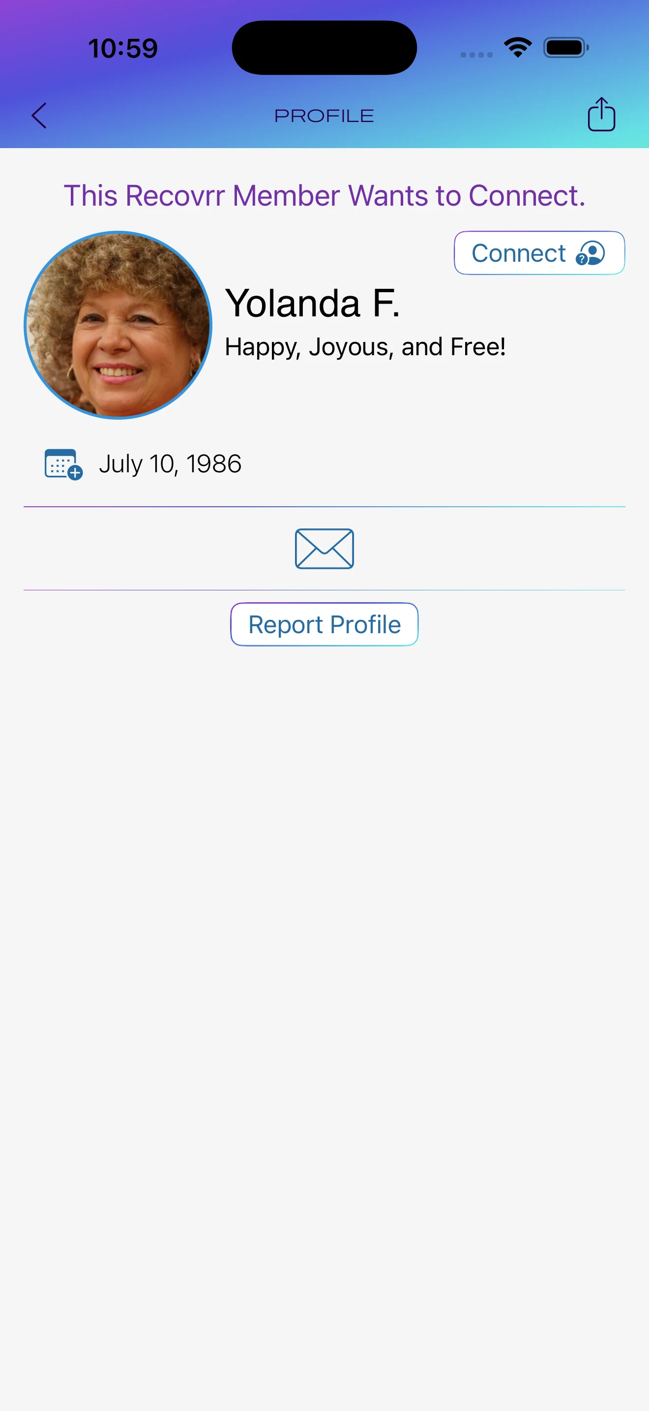 Member Profile before a full connection is established